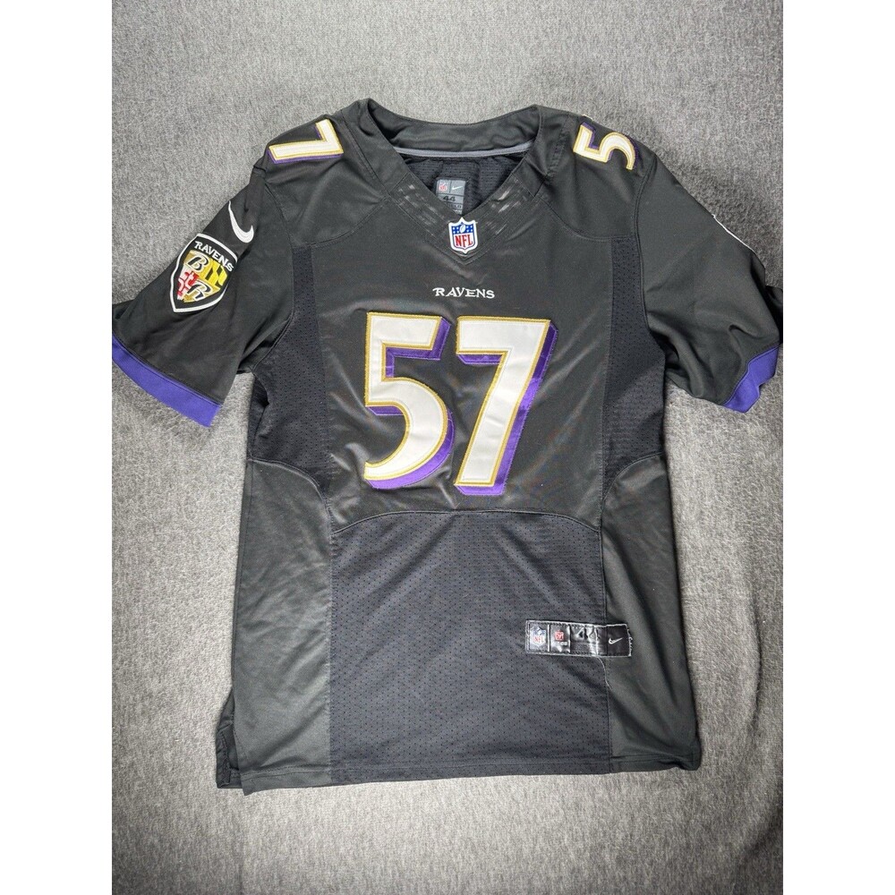 NIKE C.J. MOSLEY #57 BALTIMORE RAVENS NFL FOOTBALL SHIRT JERSEY SIZE 44